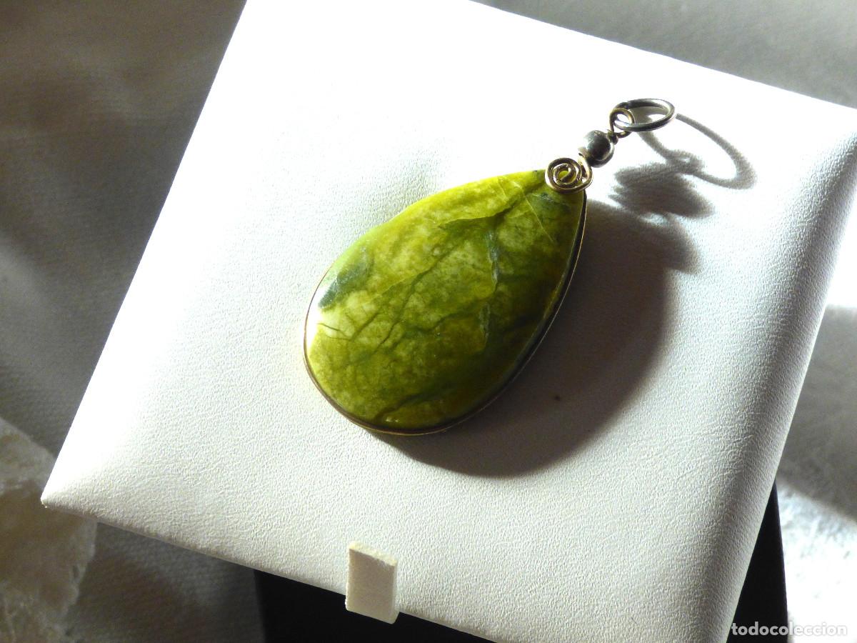 Joyeria: Colgante andino,jaspe verde. - Foto 4