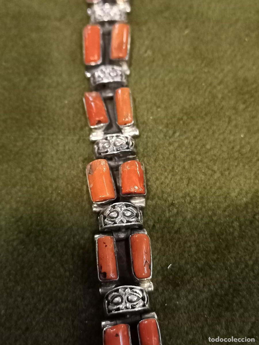Joyeria: Bonita pulsera en plata y coral. REF-9467.ca4 - Foto 3