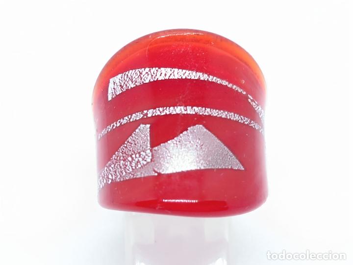 Joyeria: Original anillo antiguo en cristal de murano. - Foto 2