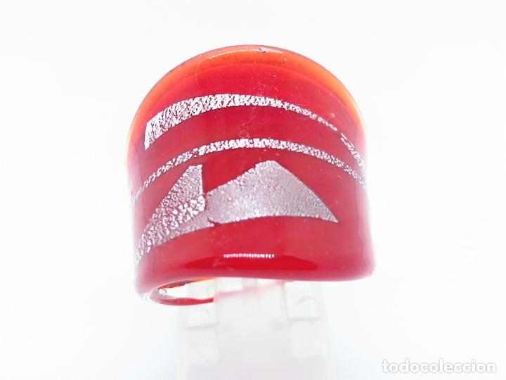 Joyeria: Original anillo antiguo en cristal de murano. - Foto 1