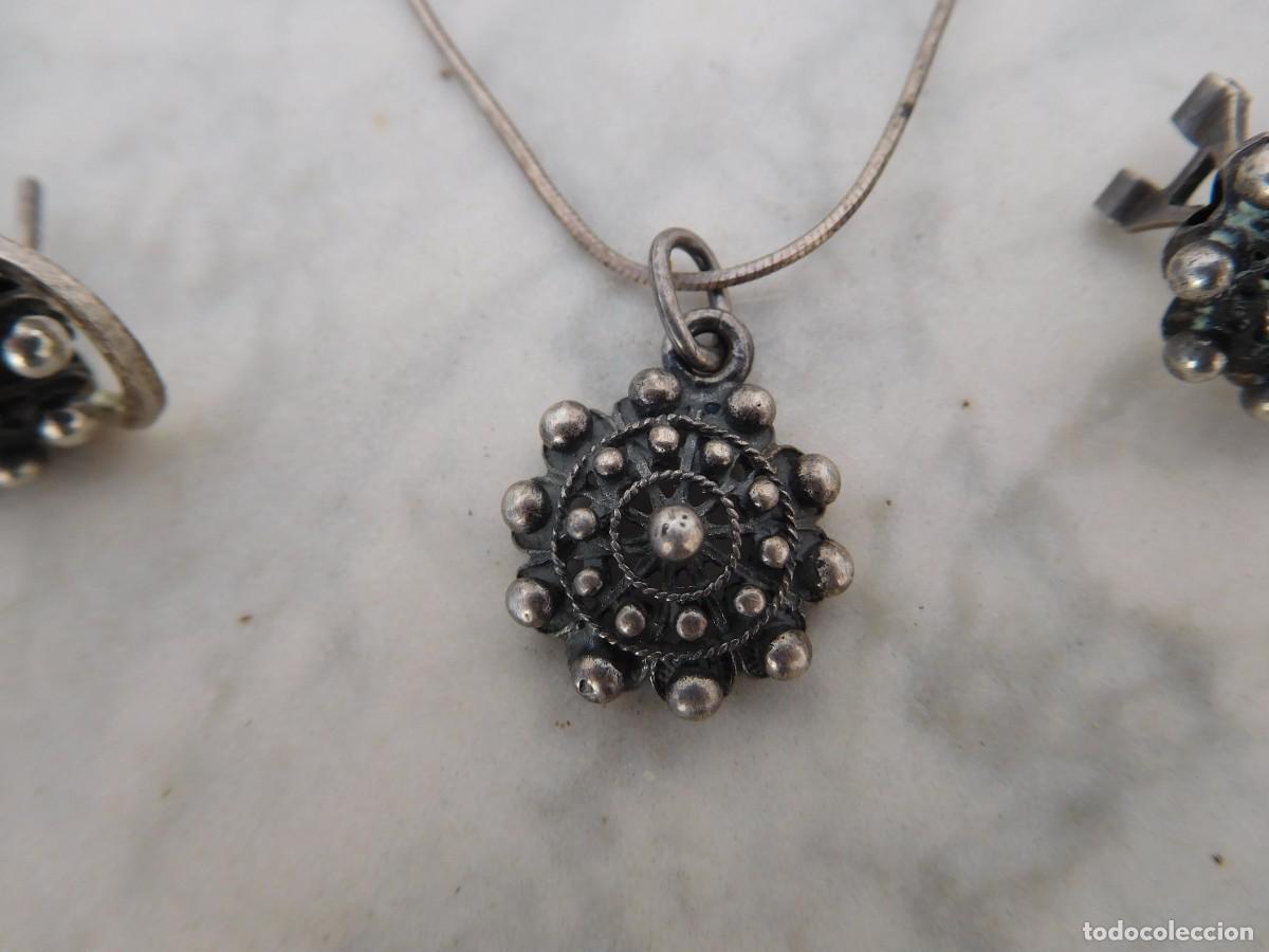 Joyeria: Conjunto de colgante y pendientes tipo charro - Foto 2
