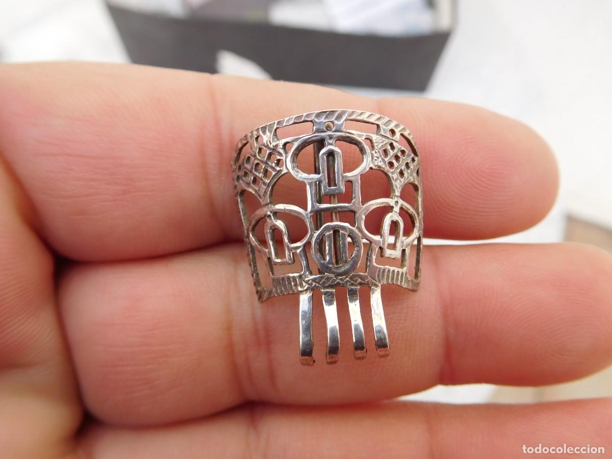 Joyeria: Broche de plata con forma de peineta - Foto 1