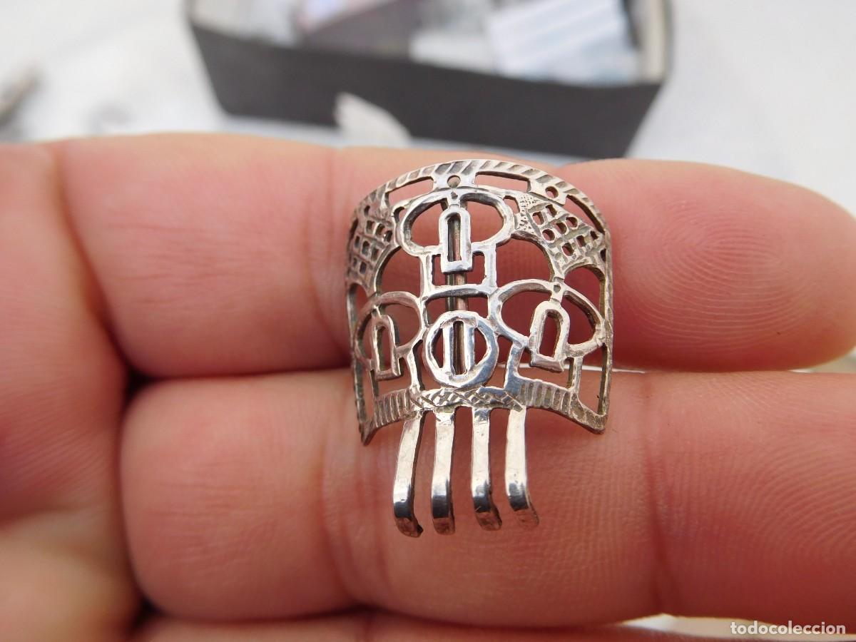 Joyeria: Broche de plata con forma de peineta - Foto 2
