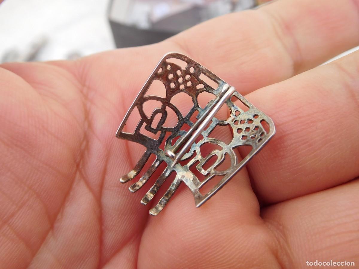 Joyeria: Broche de plata con forma de peineta - Foto 3