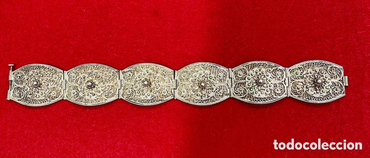 Joyeria: Preciosa pulsera en filigrana de plata de ley. - Foto 2