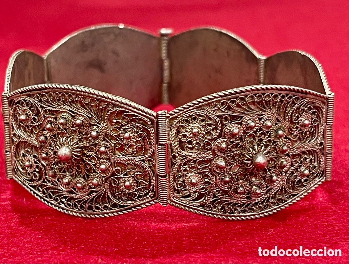 Joyeria: Preciosa pulsera en filigrana de plata de ley. - Foto 1