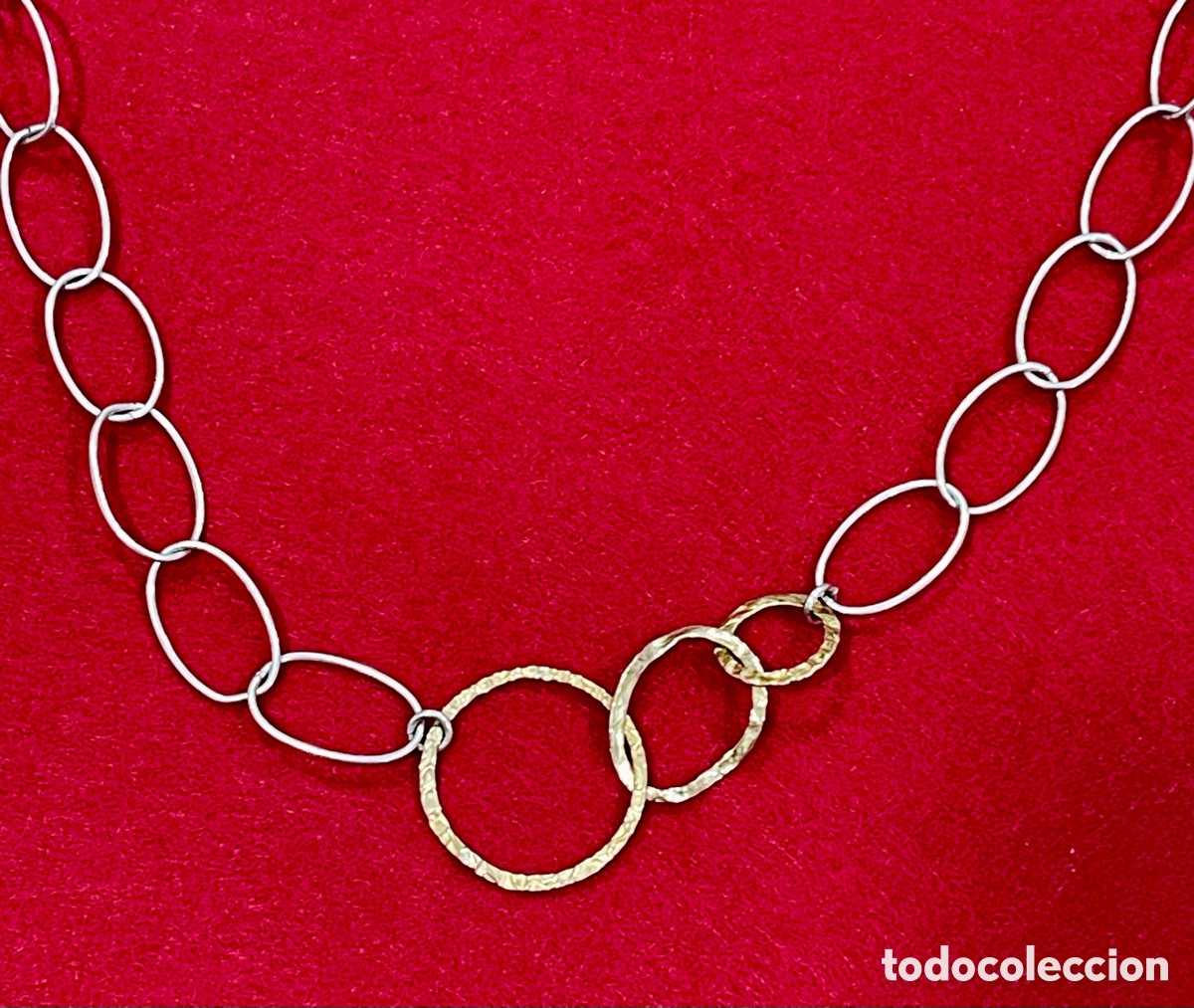 Joyeria: Bonito collar en plata de ley de gran longitud. - Foto 2
