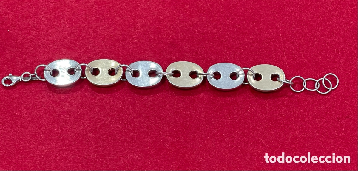 Joyeria: Pulsera en plata de ley contrastada. Regulable. - Foto 2