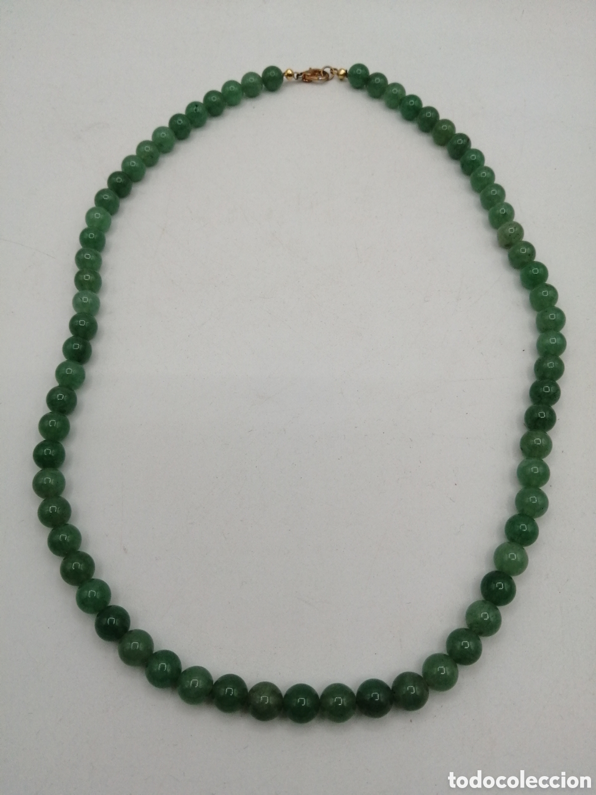 Joyeria: Collar jade verde. Cierre metal dorado - Foto 3