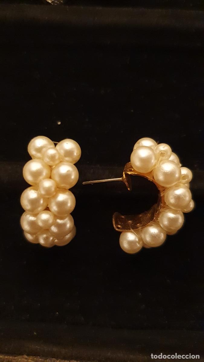 Joalharia: Pendientes media luna de perlas