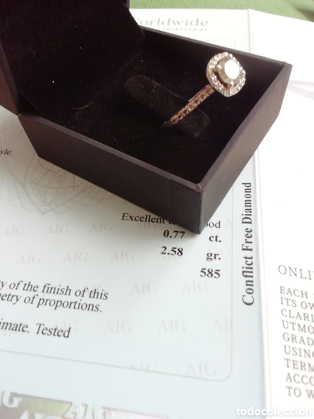 Joyeria: Anillo de diamantes y oro - Foto 5