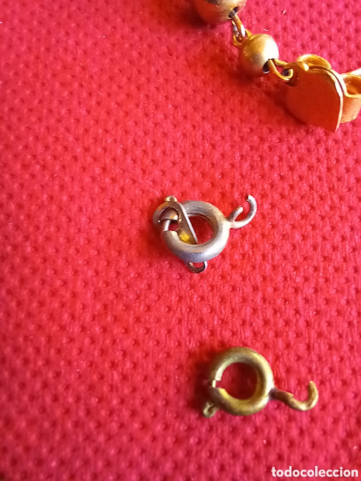 Joyeria: LOTE RESTOS DE PENDIENTES Y CADENA CON FLORES - Foto 7