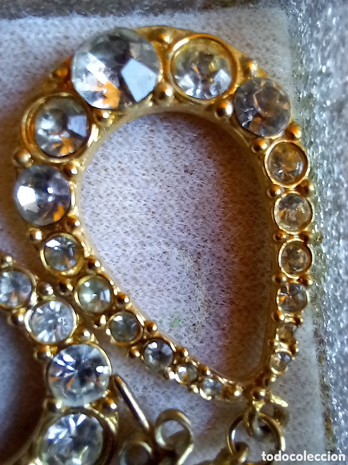 Joyeria: LOTE RESTOS DE PENDIENTES Y CADENA CON FLORES - Foto 12