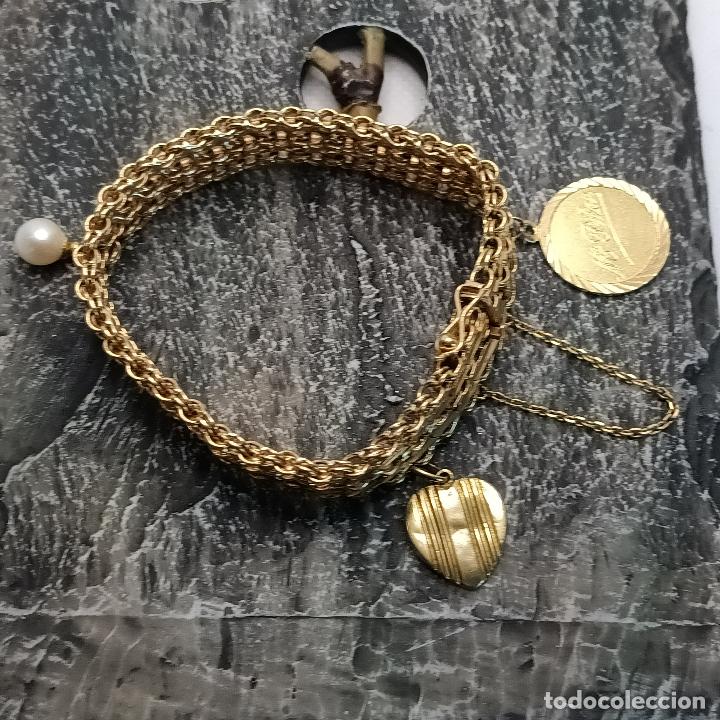 Joyeria: Brazalete Pulsera Oro de Ley 18K. - Foto 7