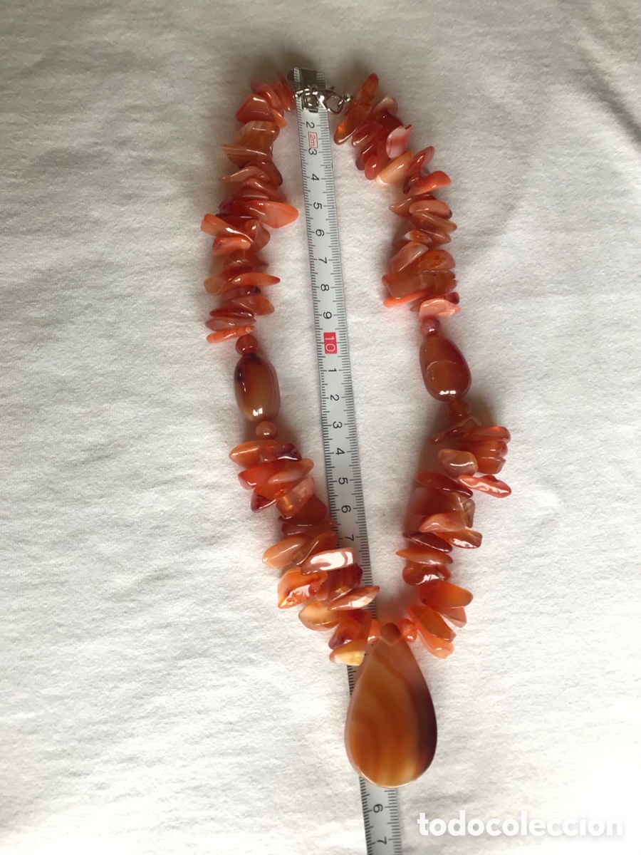 Joyeria: Collar Cornalina Brasil - Foto 5