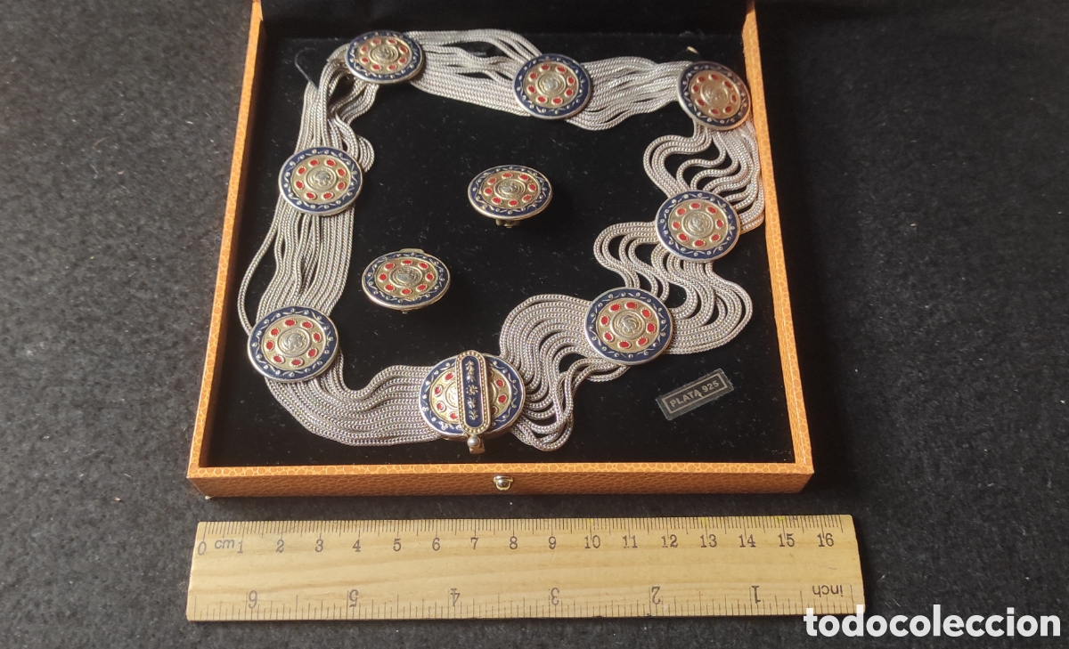 Joyeria: Lote collar y pendientes plata 925 - Foto 4