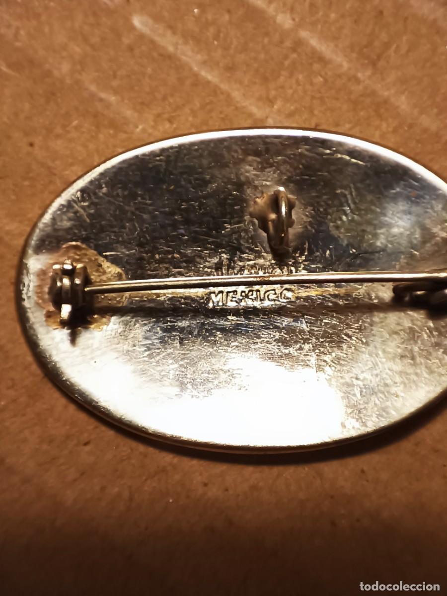 Joyeria: Broche mejicano de n&aacute;car y alpaca - Foto 2