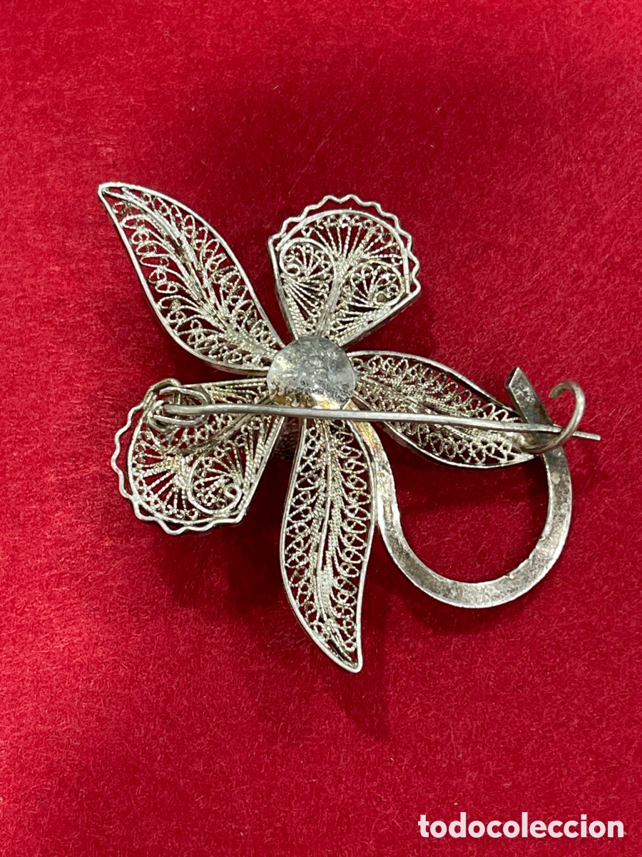 Joyeria: Bonito broche en filigrana de plata de ley. - Foto 2