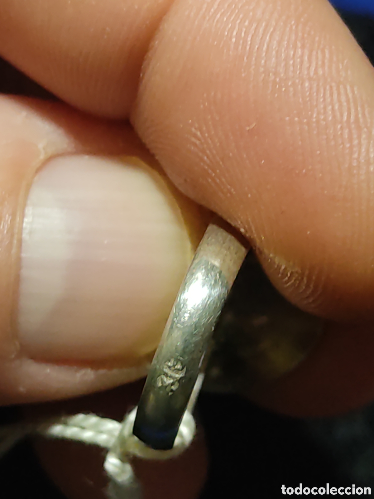 Joyeria: Anillo bola de plata contrastada.Vintage. - Foto 4