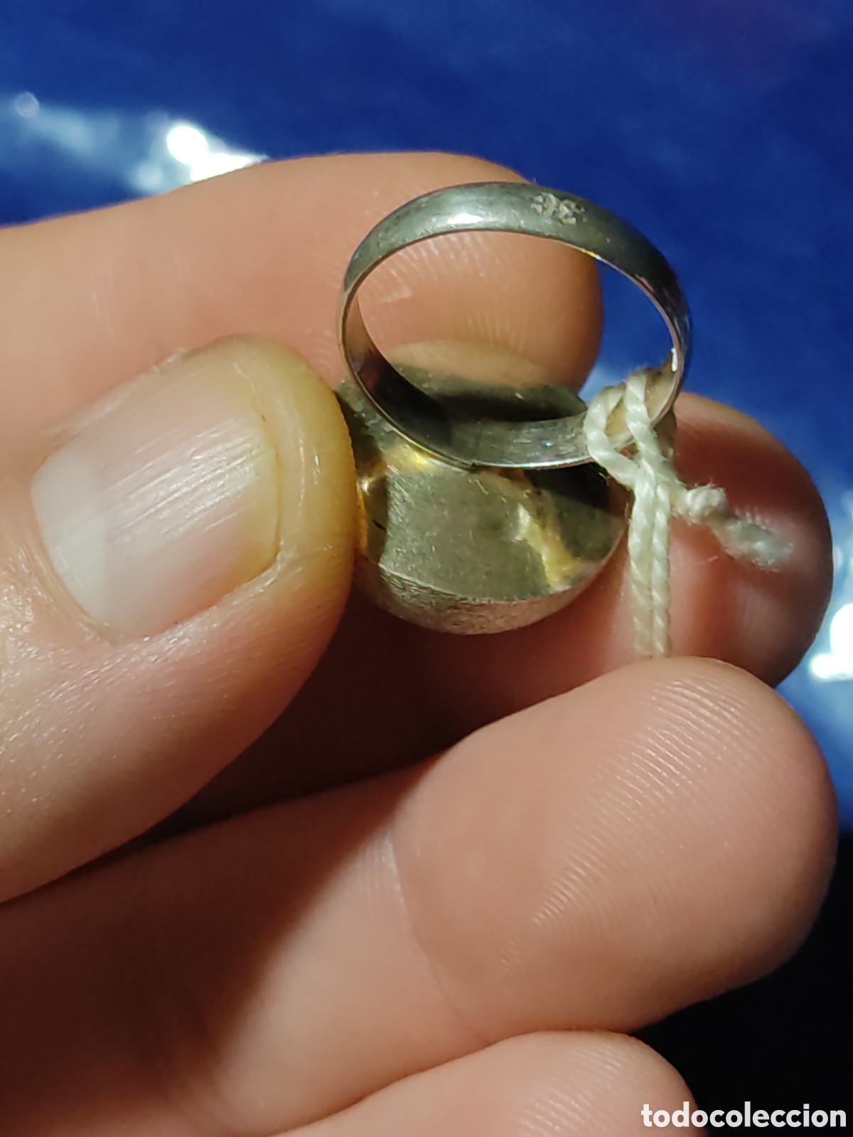Joyeria: Anillo bola de plata contrastada.Vintage. - Foto 5