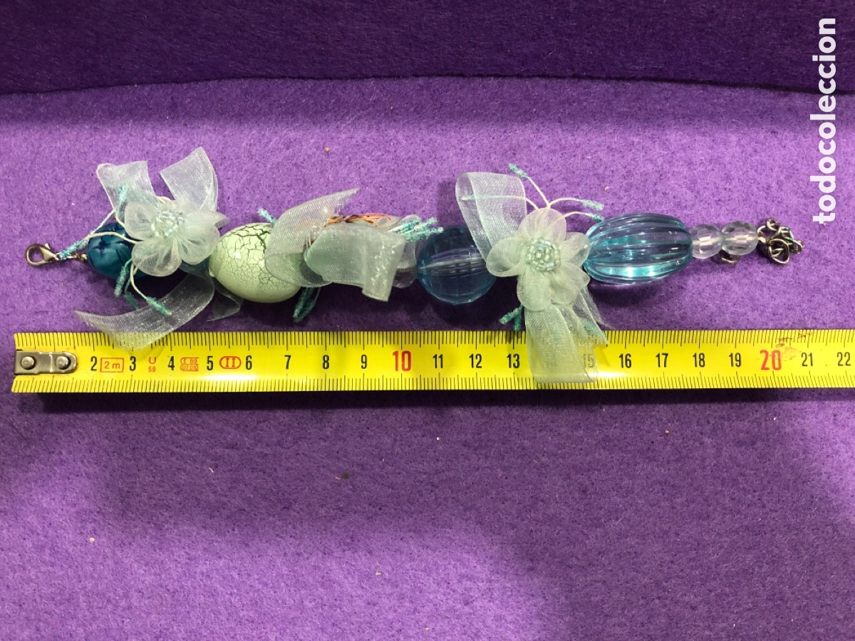 Joyeria: Pulsera artesana de flores (L9) - Foto 2