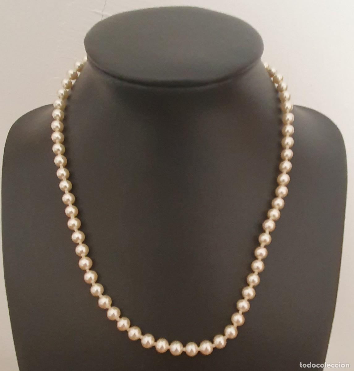 Joyeria: collar de perlas largo 40 c. perla 5 m. - Foto 1