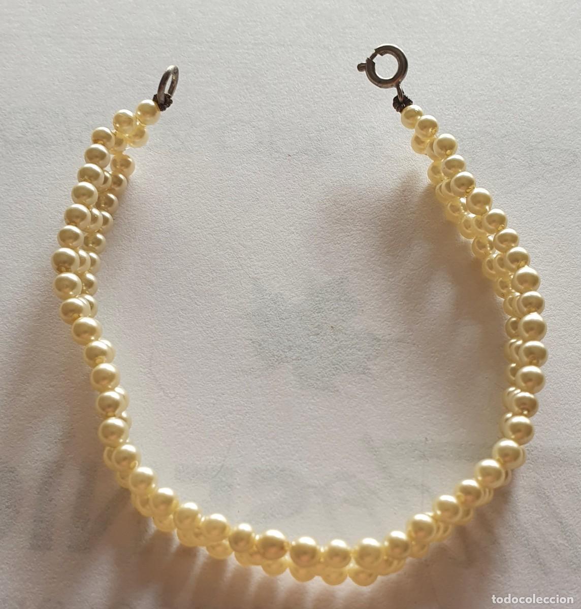 Joyeria: pulsera de perlas largo 19 c. ancho 10 m. - Foto 2