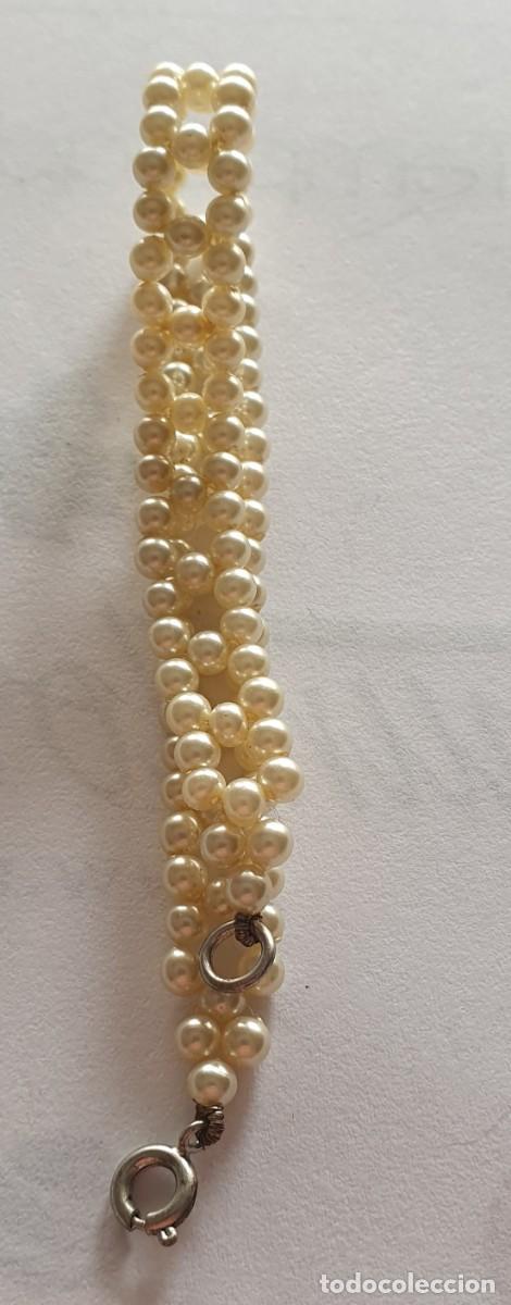 Joyeria: pulsera de perlas largo 19 c. ancho 10 m. - Foto 3