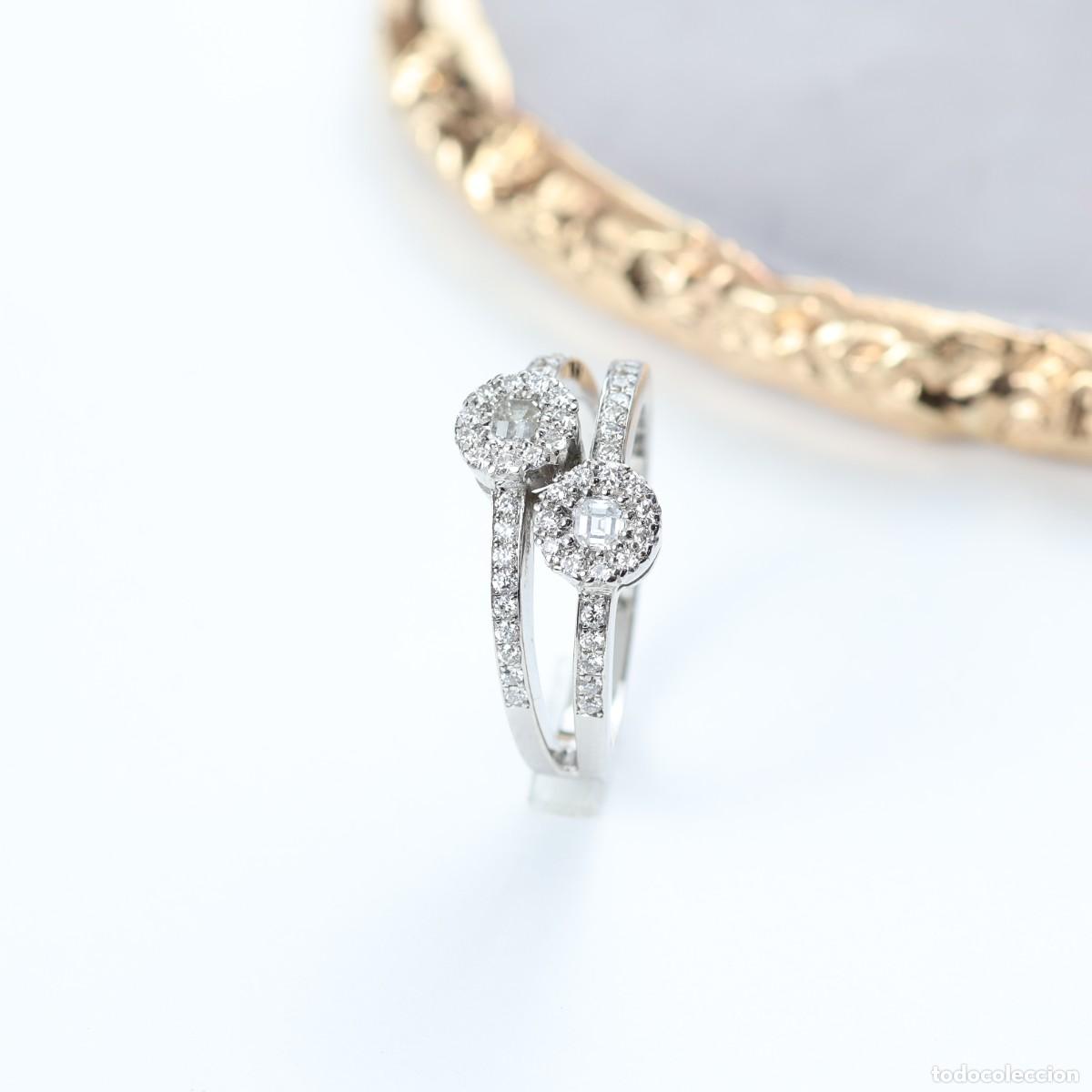 Joyeria: Anillo tu y yo oro y diamantes - Foto 2