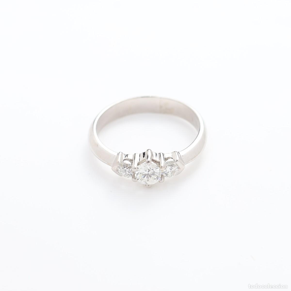 Joyeria: Anillo tresillo oro y diamantes - Foto 4