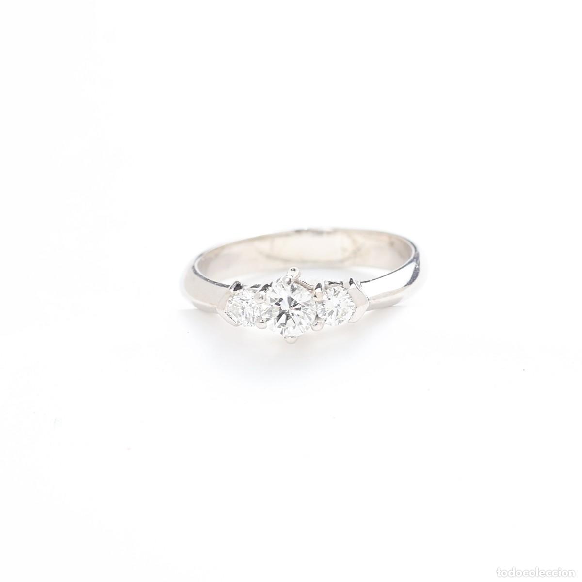 Joyeria: Anillo tresillo oro y diamantes - Foto 8