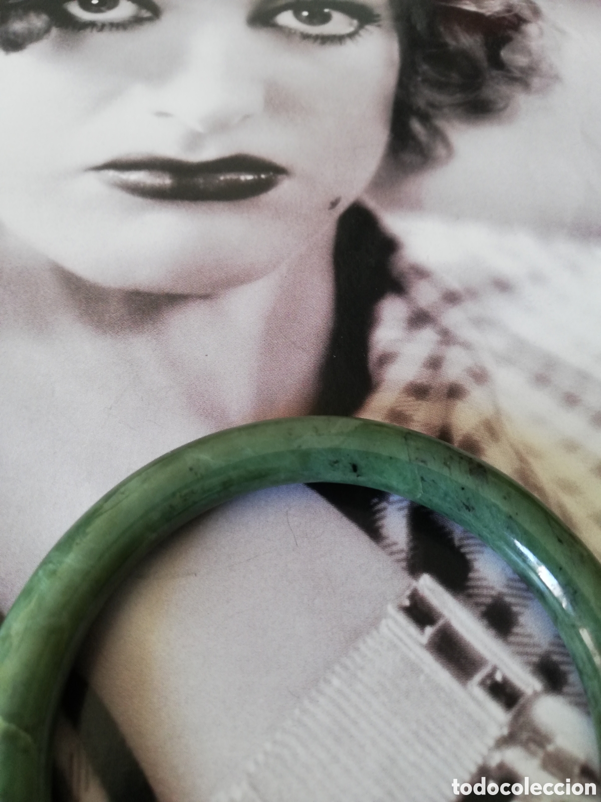 Joyeria: ANTIGUA PULSERA DE JADE VERDE. - Foto 2