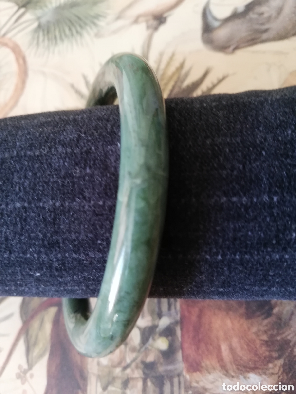 Joyeria: ANTIGUA PULSERA DE JADE VERDE. - Foto 4
