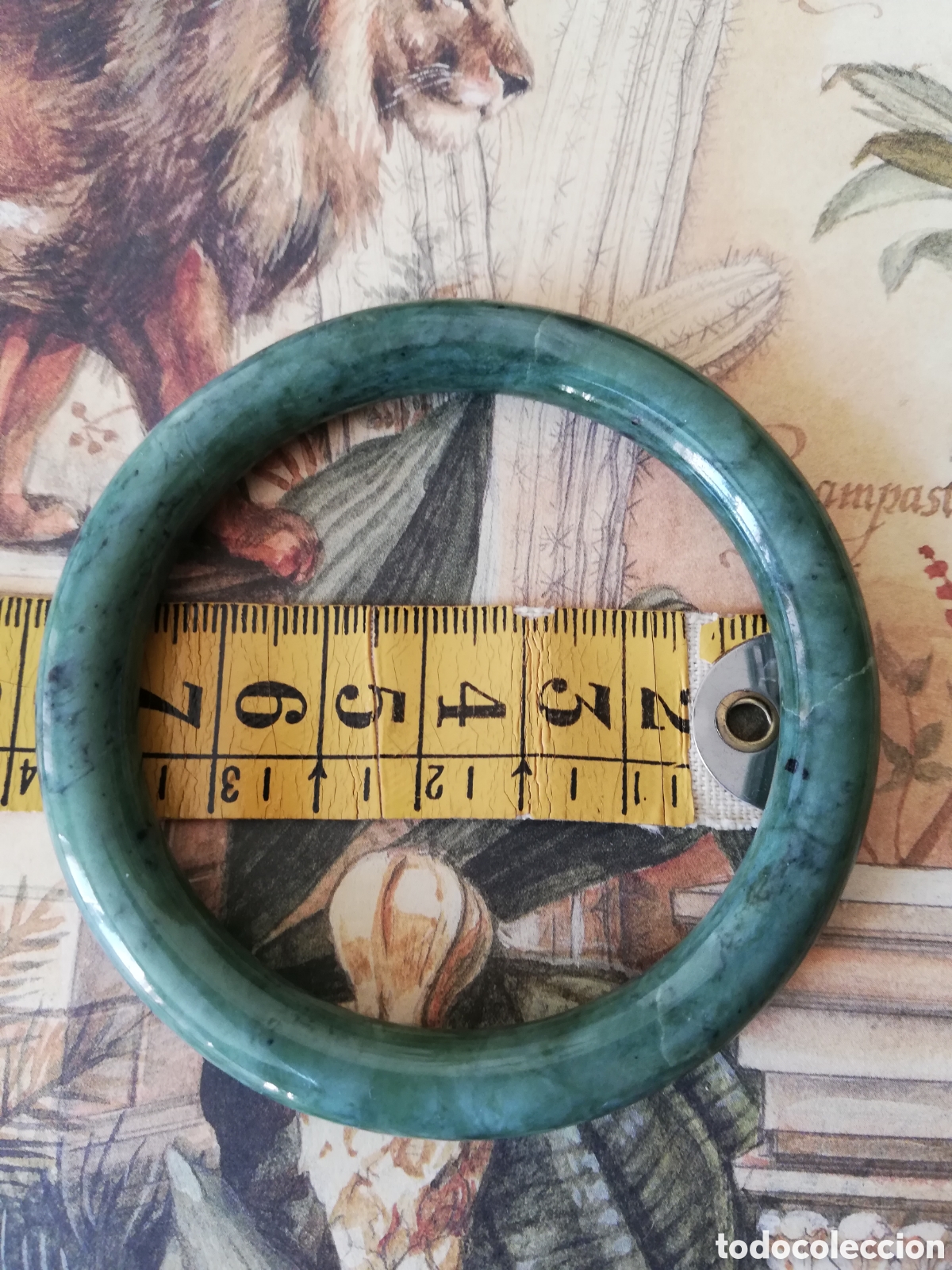 Joyeria: ANTIGUA PULSERA DE JADE VERDE. - Foto 7