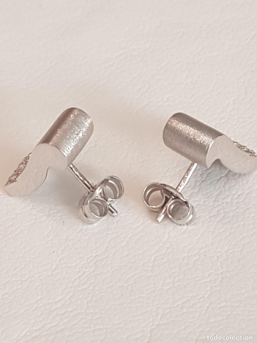Joyeria: PENDIENTES ORO BLANCO 18K CON BRILLANTES - Foto 8