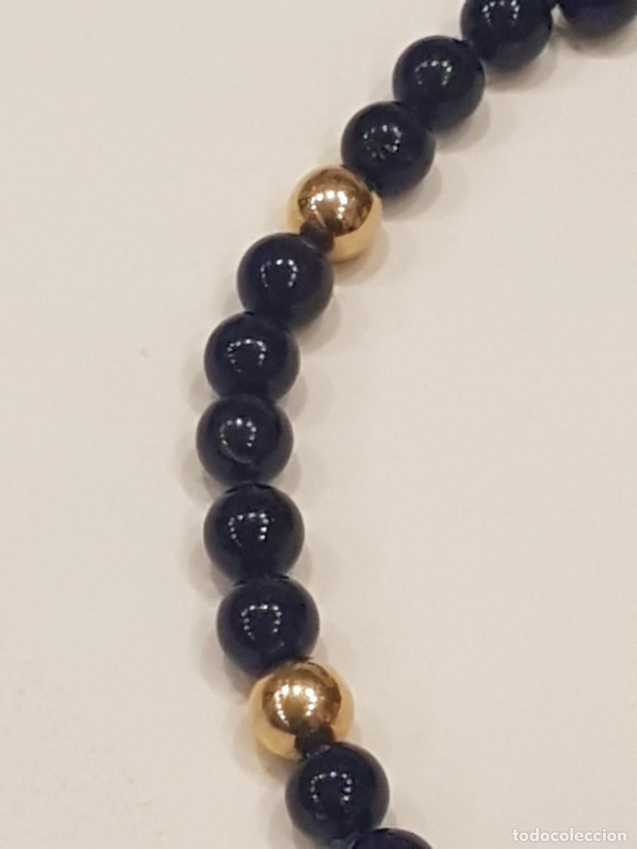 Joyeria: COLLAR DE LAPISLAZULI CIERRE Y BOLAS DE ORO 18K - Foto 6