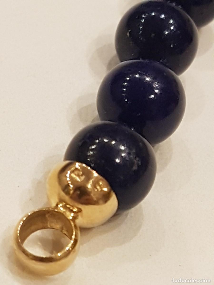 Joyeria: COLLAR DE LAPISLAZULI CIERRE Y BOLAS DE ORO 18K - Foto 7