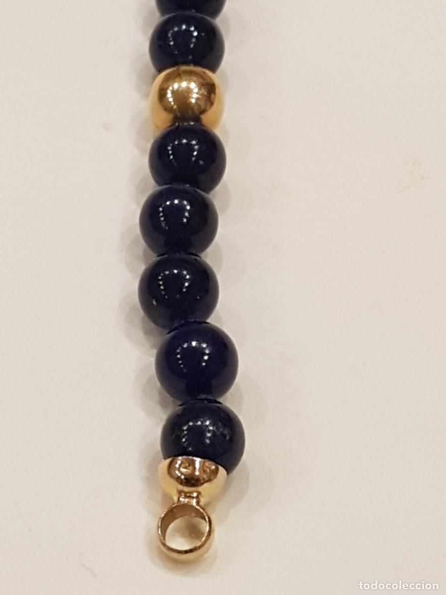 Joyeria: COLLAR DE LAPISLAZULI CIERRE Y BOLAS DE ORO 18K - Foto 8