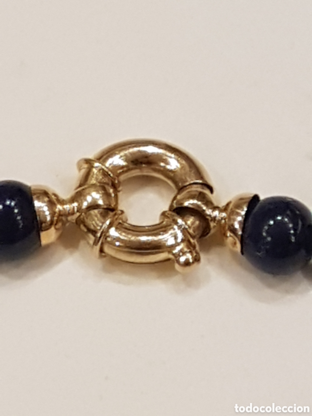 Joyeria: COLLAR DE LAPISLAZULI CIERRE Y BOLAS DE ORO 18K - Foto 2
