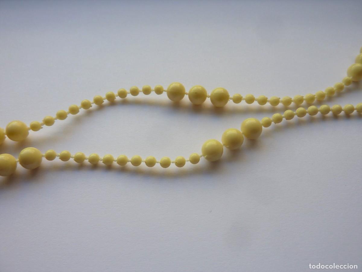 Joyeria: COLLAR ANTIGUO DE CUENTAS SINT&Eacute;TICAS - Foto 9