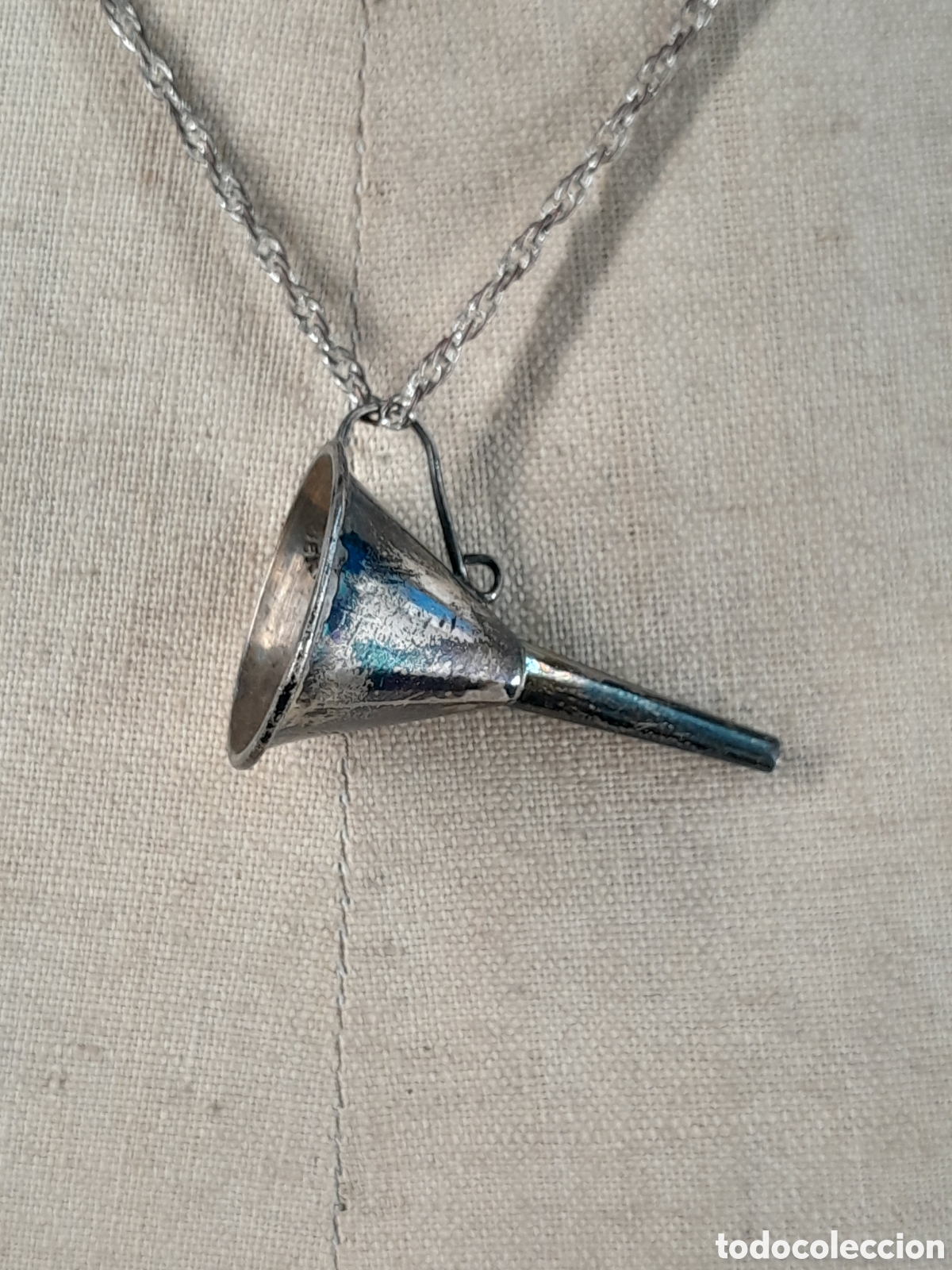 Joyeria: JOY-2971. COLGANTE DE PLATA EN FORMA DE EMBUDO. - Foto 3