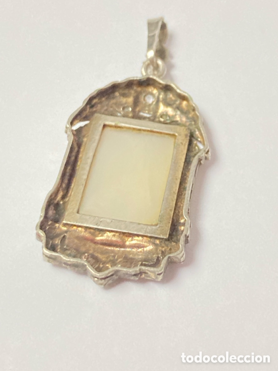 Joyeria: Colgante de plata y n&aacute;car religioso/C142 - Foto 3