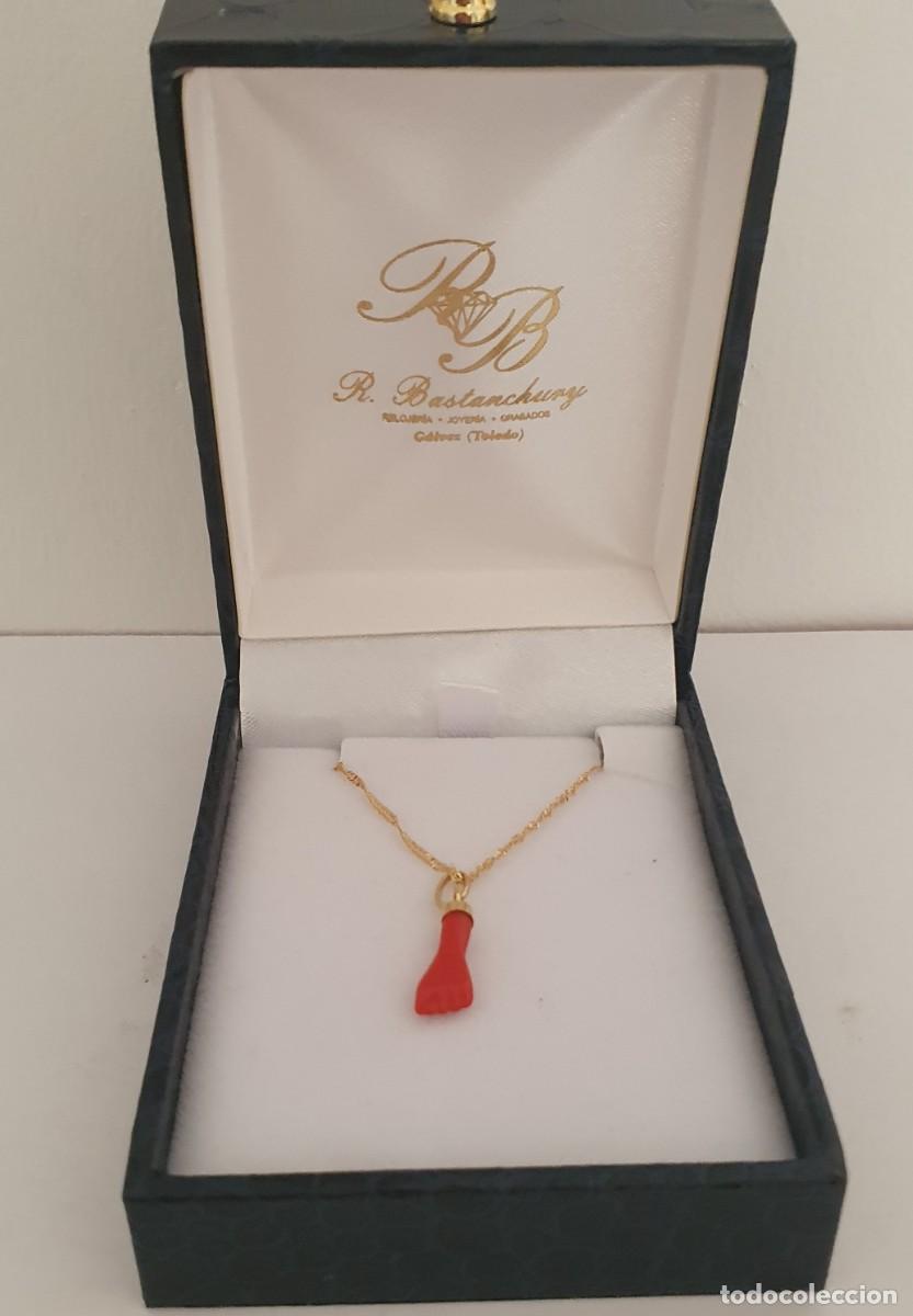Joyeria: Cadena y higa de oro de ley 18k. 750 - Foto 3