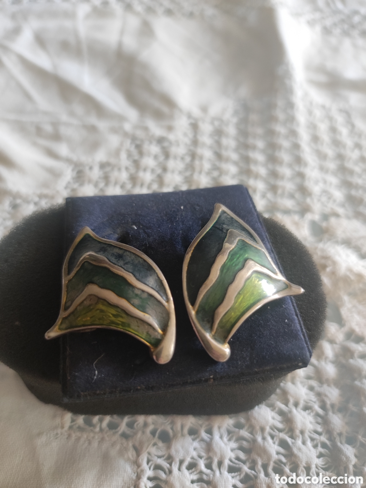 Gioielleria: Bonitos pendientes de plata y esmaltes