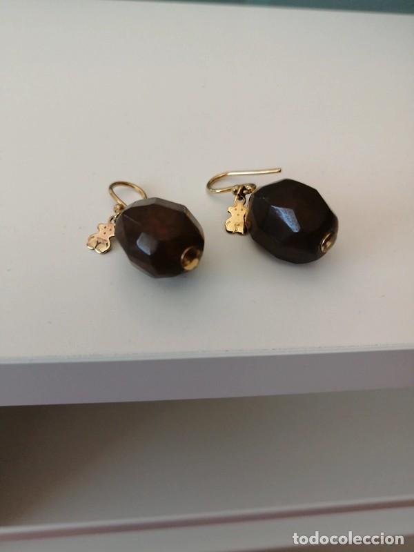 Joyeria: Pendientes Tous marrones con piedras de Agata - Foto 1