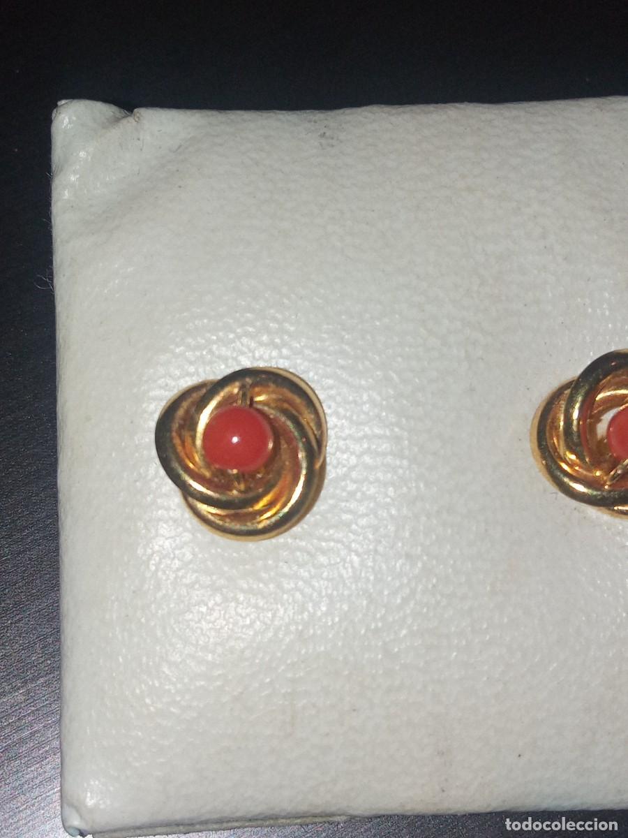 Joyeria: Pendientes oro y bola coral V - Foto 2