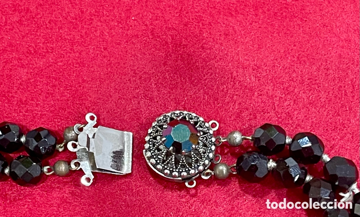 Joyeria: Bonito collar doble en &oacute;nix negro. - Foto 2