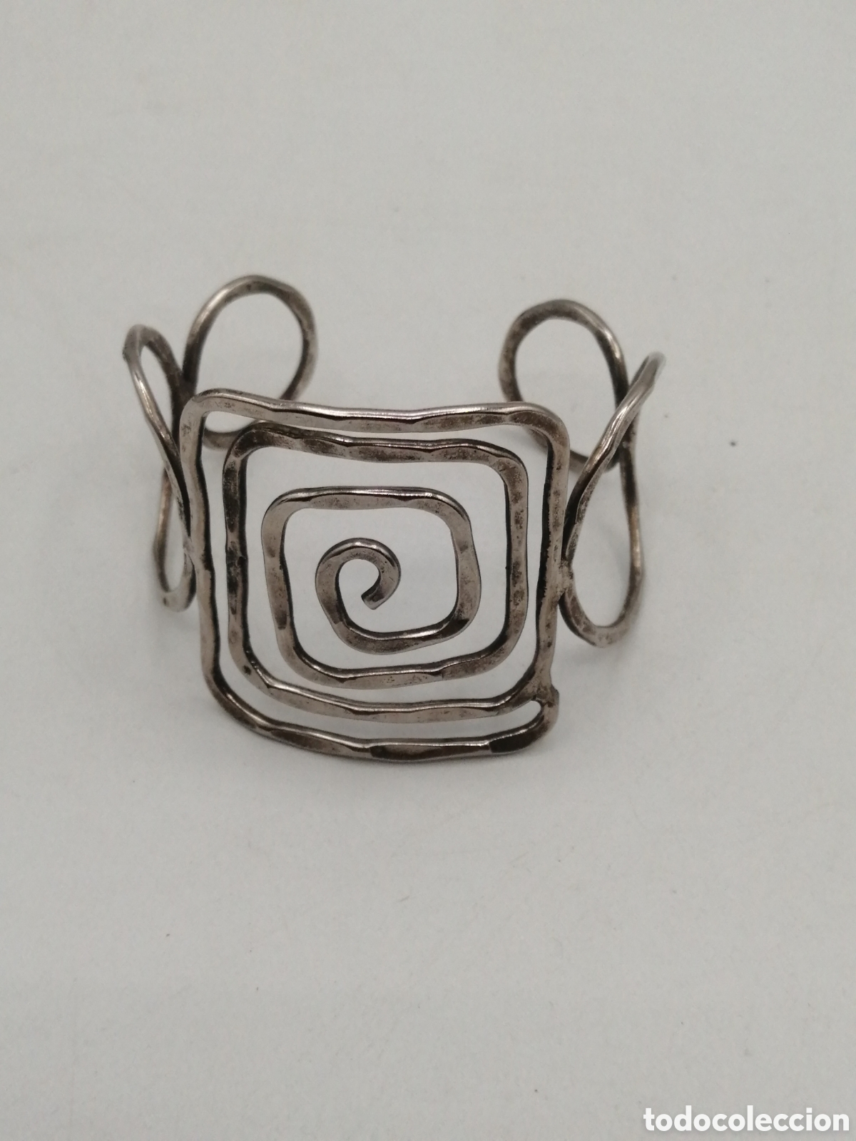 Joyeria: Pulsera brazalete metal plateado - Foto 3