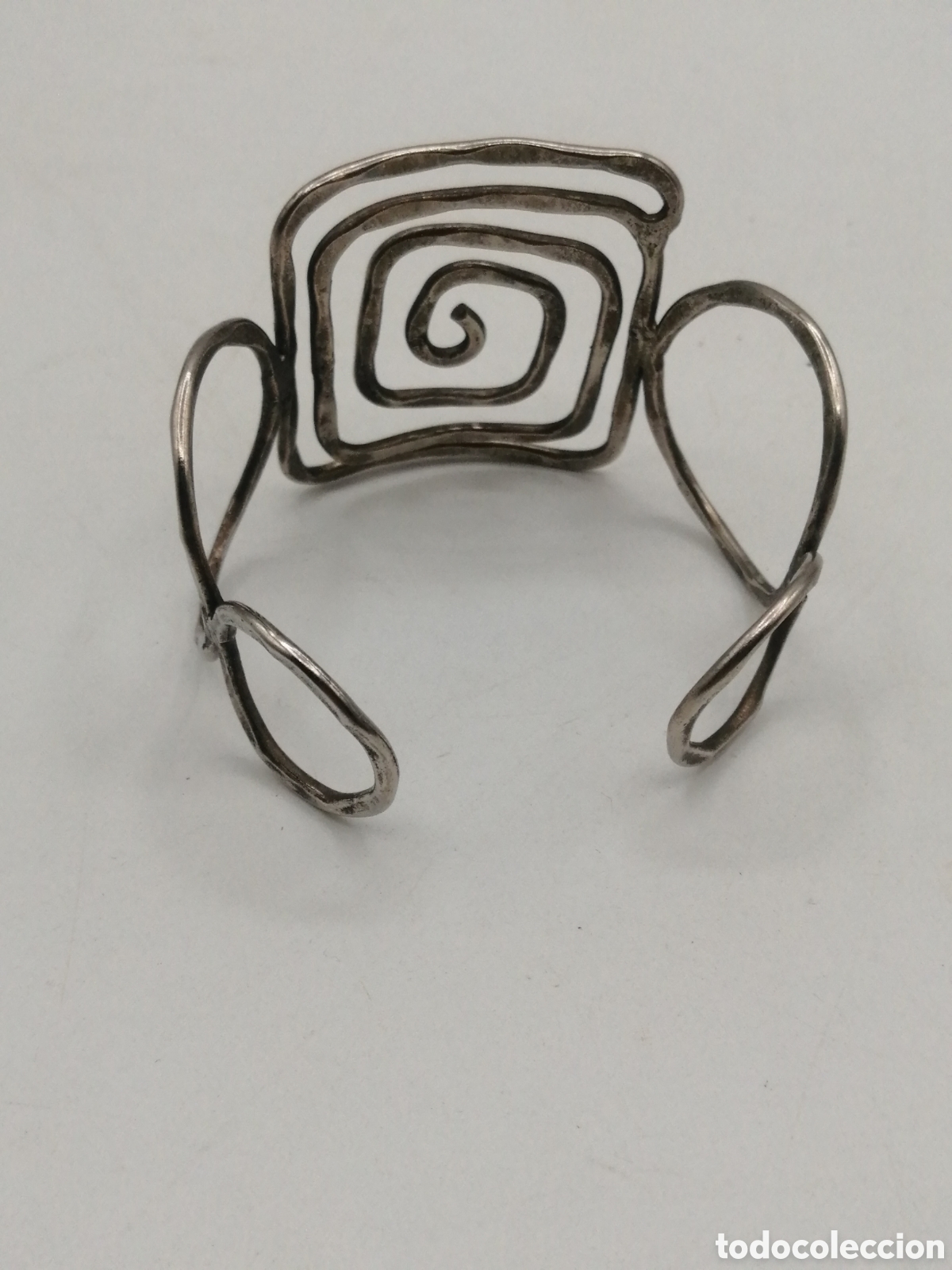 Joyeria: Pulsera brazalete metal plateado - Foto 5