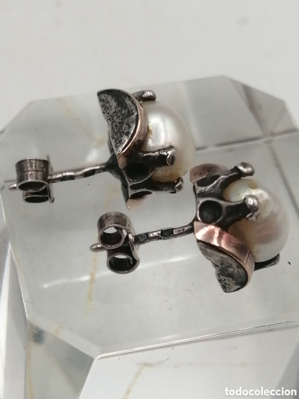 Joyeria: Pendientes plata oro y perlas australianas - Foto 5